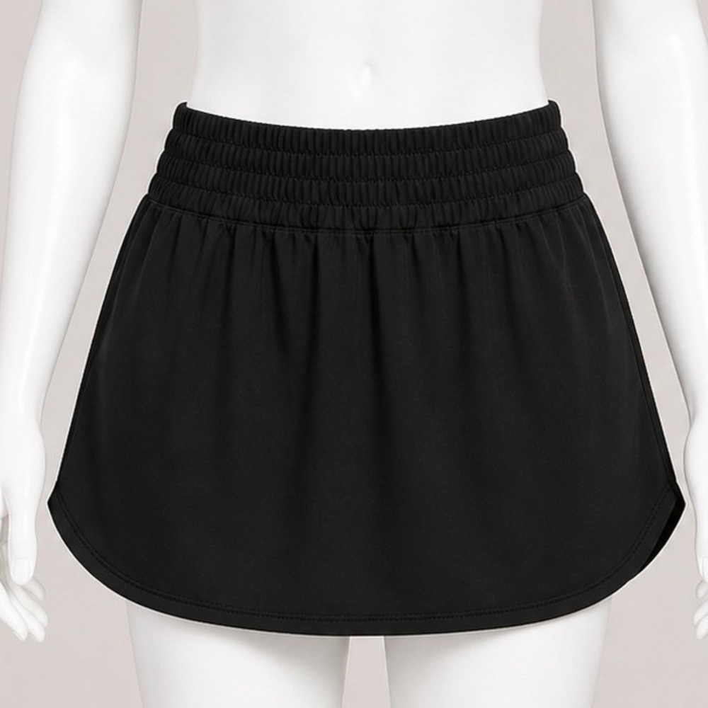 Pinspark Black Athletic Skort NWT Built-In Shorts Pockets Tennis Golf Activewear